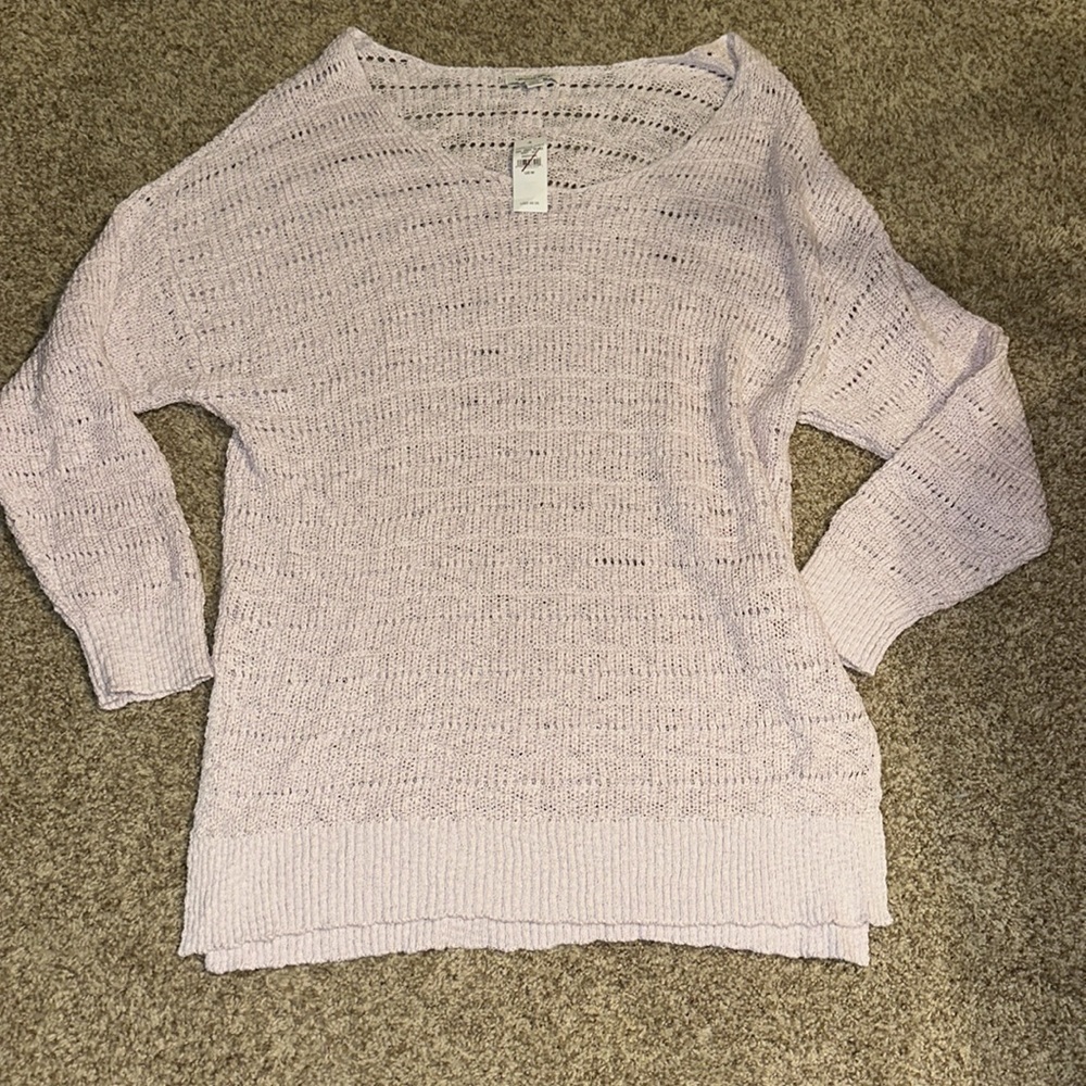Oversized drapey crochet sweater size medium
